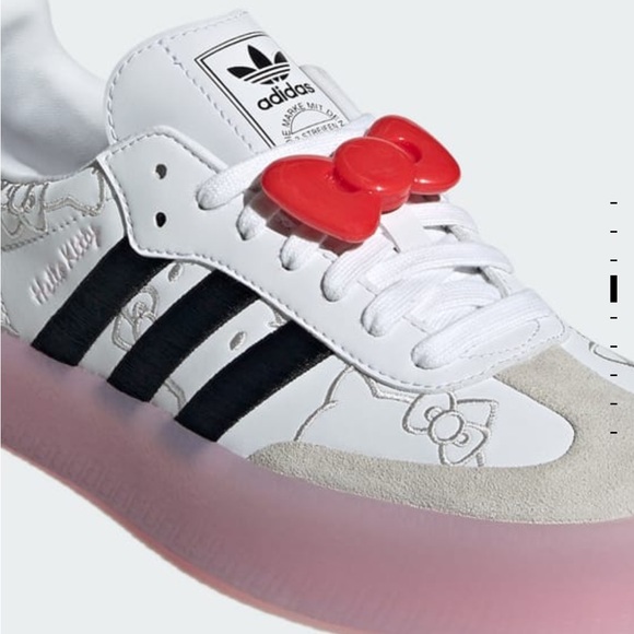 Adidas Sambae Hello Kitty shoes size 7W new in box - Picture 8 of 10